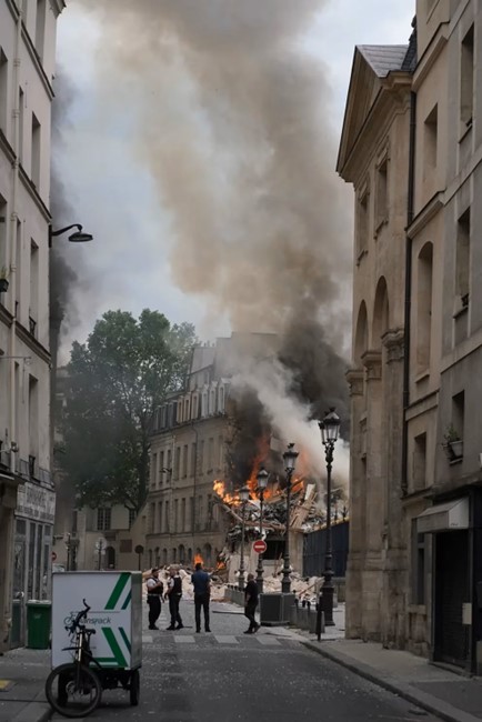 Explosion à Paris